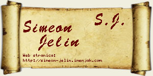 Simeon Jelin vizit kartica